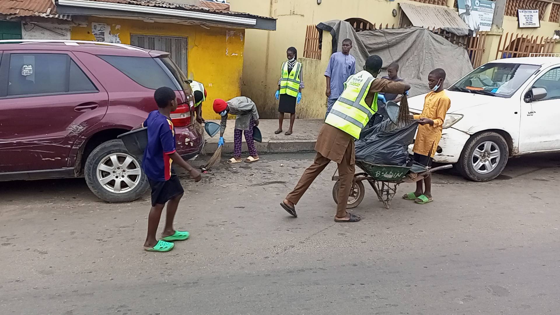 Community sensitization and sanitation coordination.